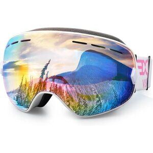Snowboard Ski Goggles Men Women Youth, Anti Fog OTG Winter Snow